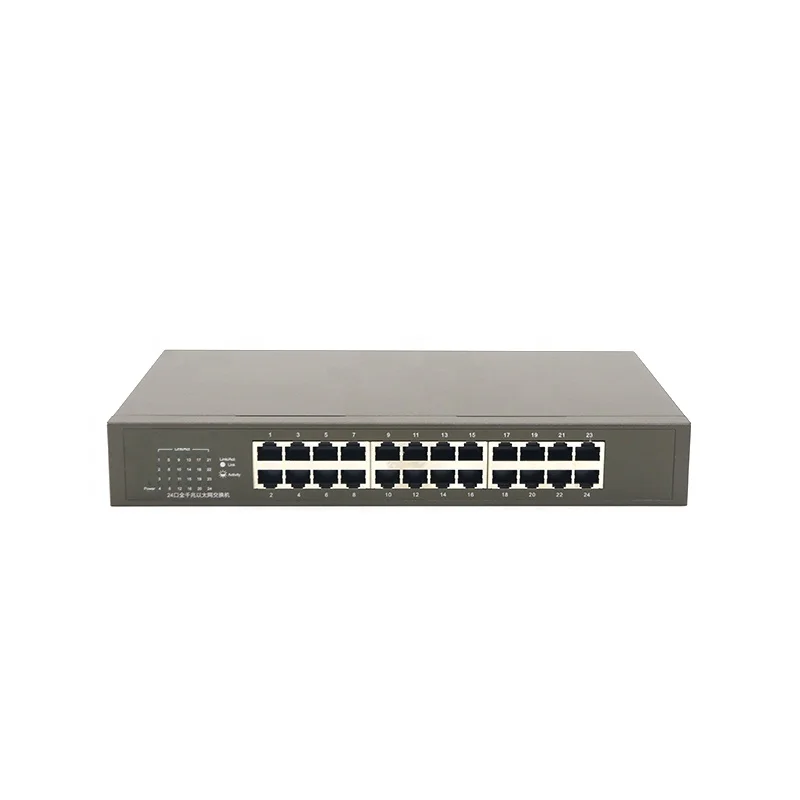 TEG1024D 24-port 10/100/1000Mbps gigabit smart ethernet network desktop router switch China produce Wholesale Support oem
