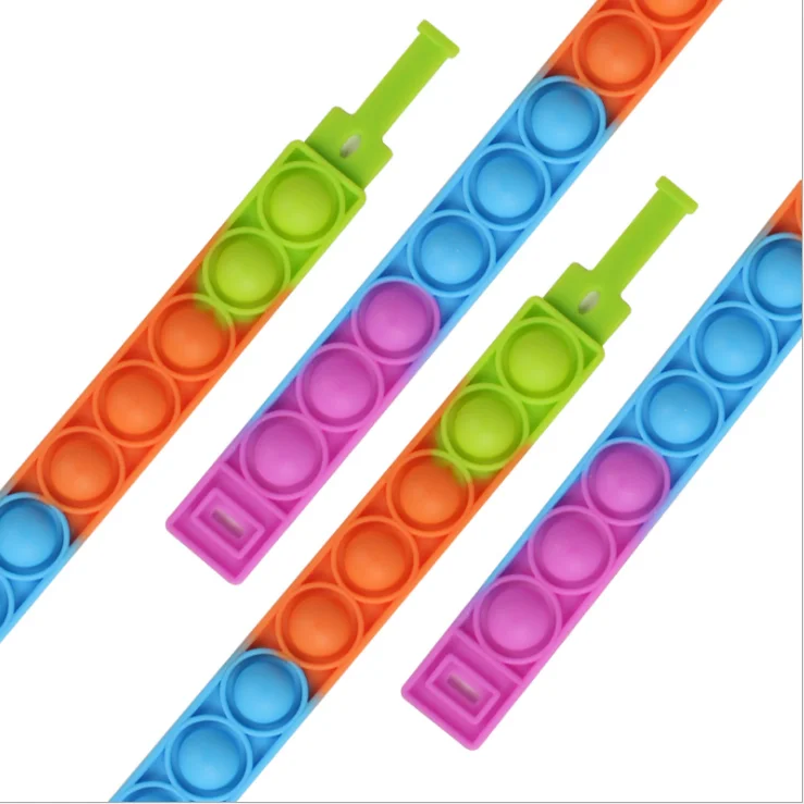 New bracelet deratization pioneer fun colored silicone bracelet wholesale educational decompression toy