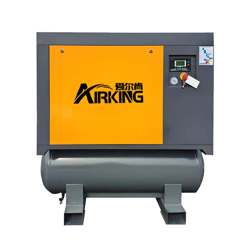 China Factories 0.8Mpa Screw Air Compressor with dryer 15kw Integrated Screw Air Compressor with ASME Tank