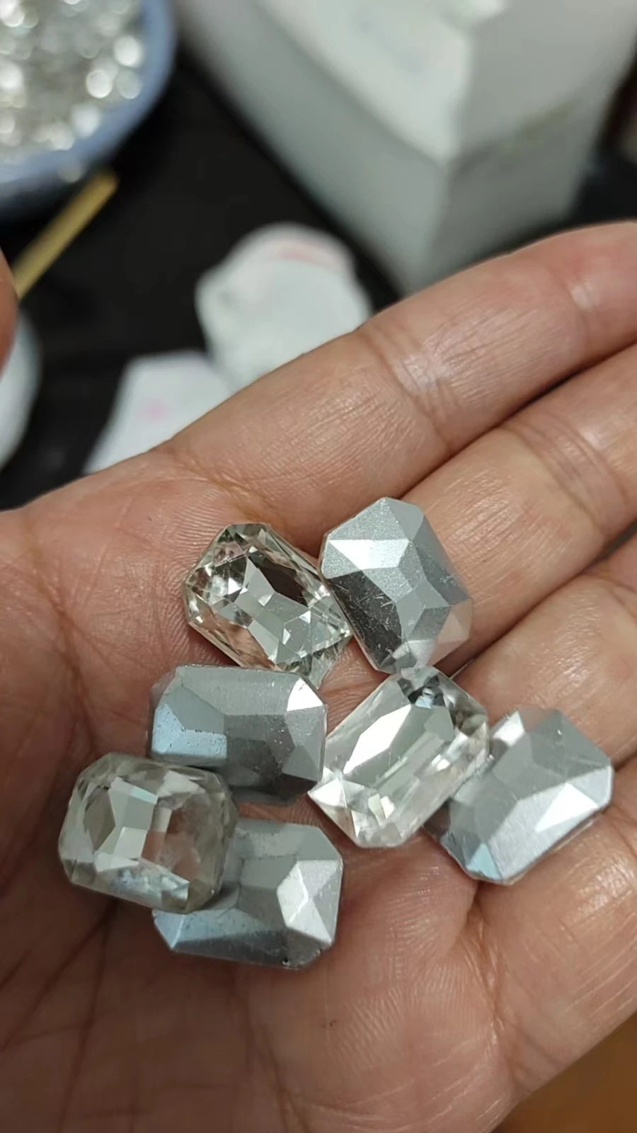 New Custom Products Top Fashion Western Heel of Shoe Crystal Stone