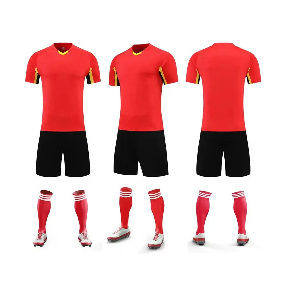 High-quality Custom Embroidery Logo Football Jersey Shirt Absorb Sweat Soccer Jersey For Men