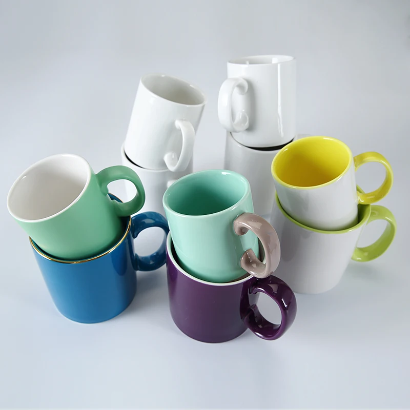 WEIYE oem odm taza para sublimar 600 мл популярная высококачественная керамика белая кружка без рисунка для сублимации с подарочной коробкой