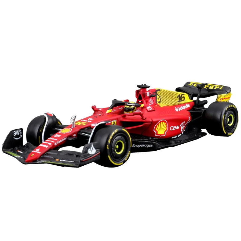 Bburago 1:24 Zinc Alloy Die Cast Car Model Ferra F1-75 Formula Car Sports Cars Model Racing Kids Toy