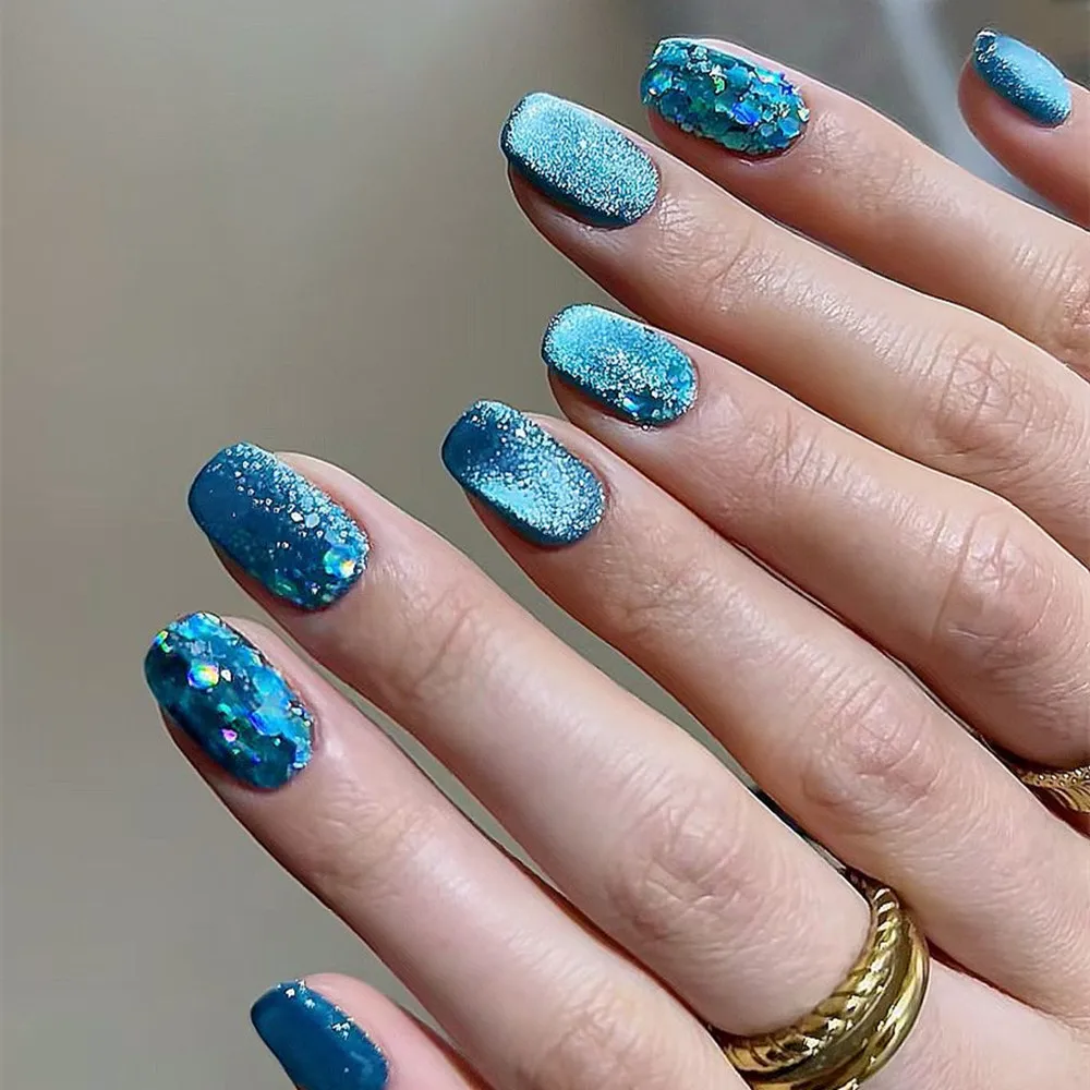 press on nail packaging box custom Full Cover False Nail Artificial Nails Fashion beauty French Tip Gel  Artificial fingernails