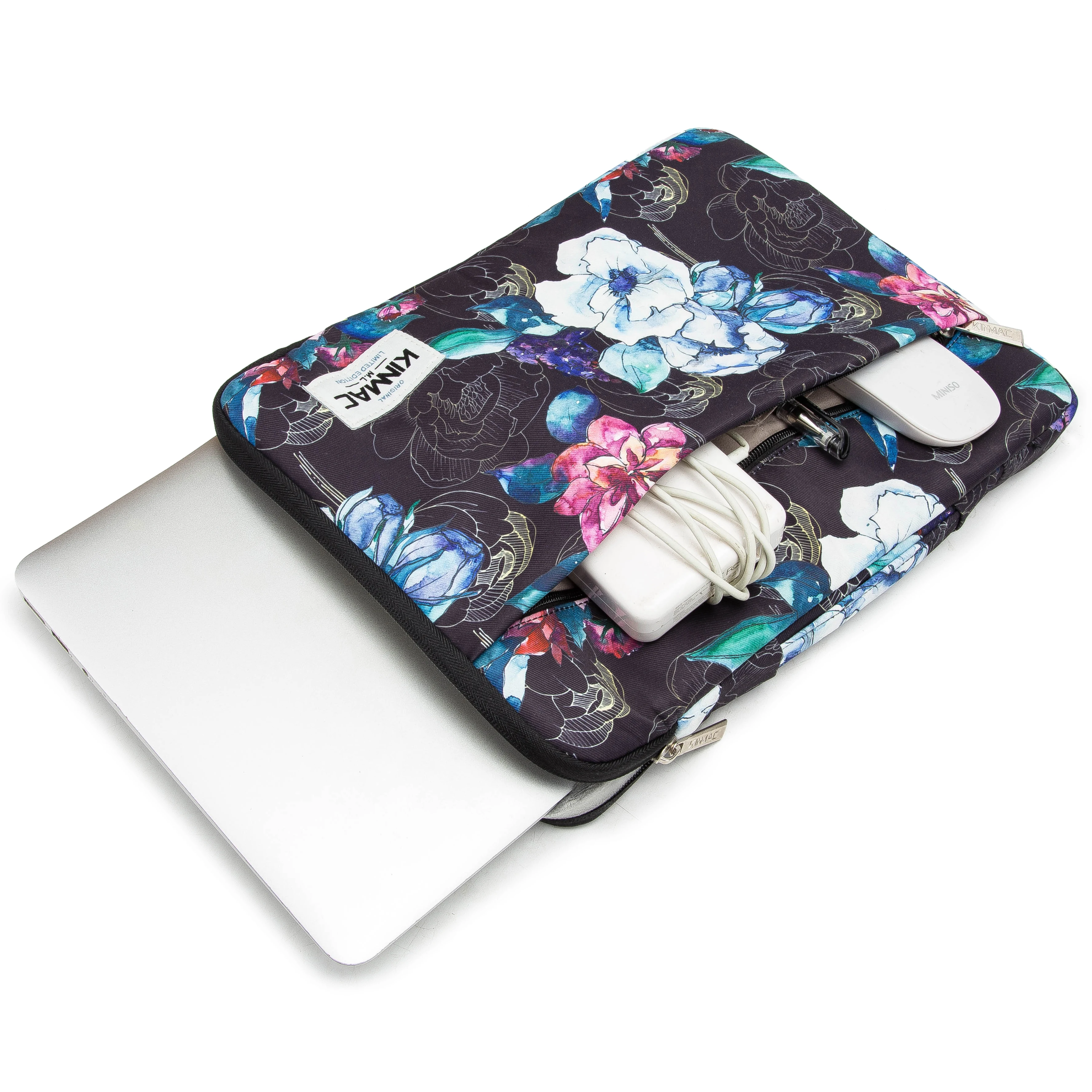 Kinmac Herbaceous Peony  laptop bag notebook briefcase laptop sleeve bag in water-proof fabric for women 14 inch laptop