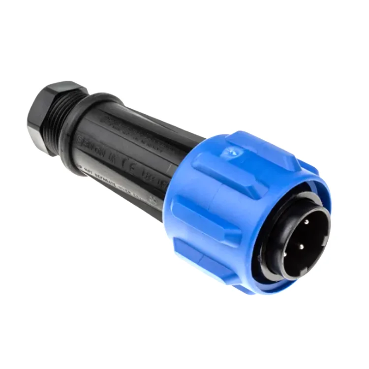 Plug male 4pos cable circular connector PX0911/04/P aviation plug Din connector