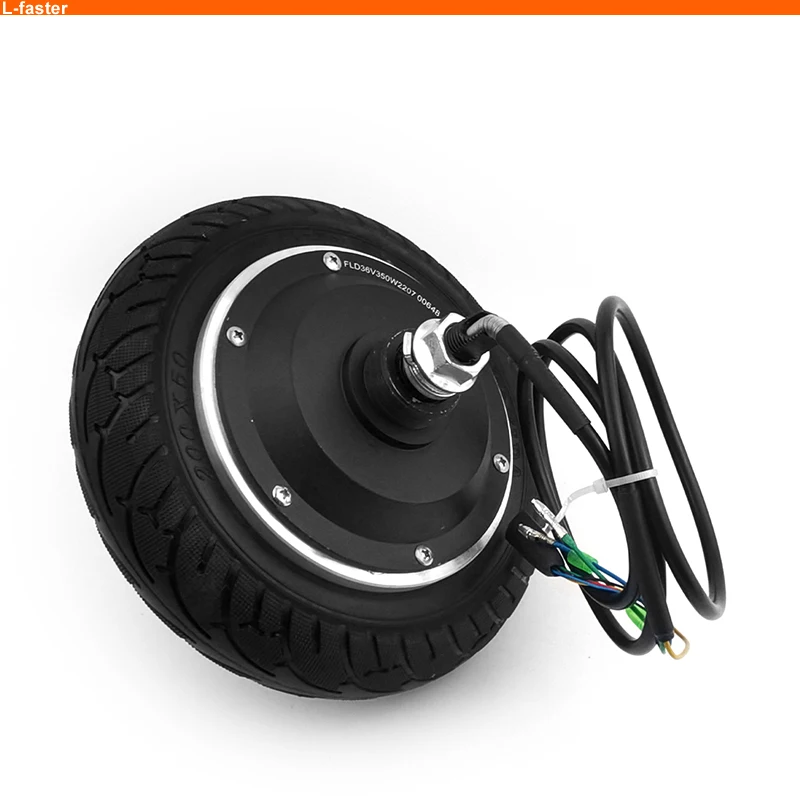 DIY 30 KM/H LCD Panel Thumb Throttle hub motor 48v 350w 8 inch electric scooter With EBS Thumb Brake