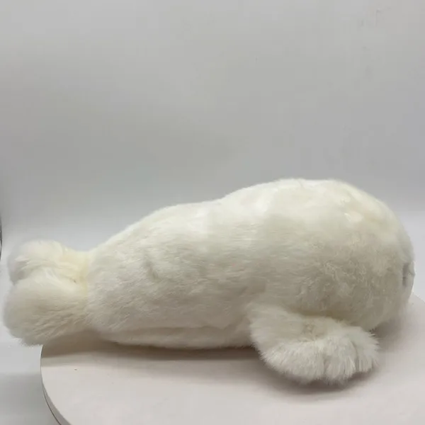 Custom stuffed sea animals realistic white seal plush toy