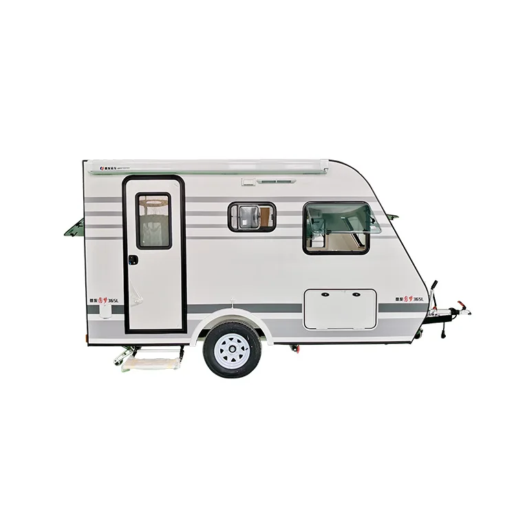 
Best Selling Wholesale 365L 5000*2100*2450 MM Size Center Axle Caravan For Sale Small Caravan motorhome 