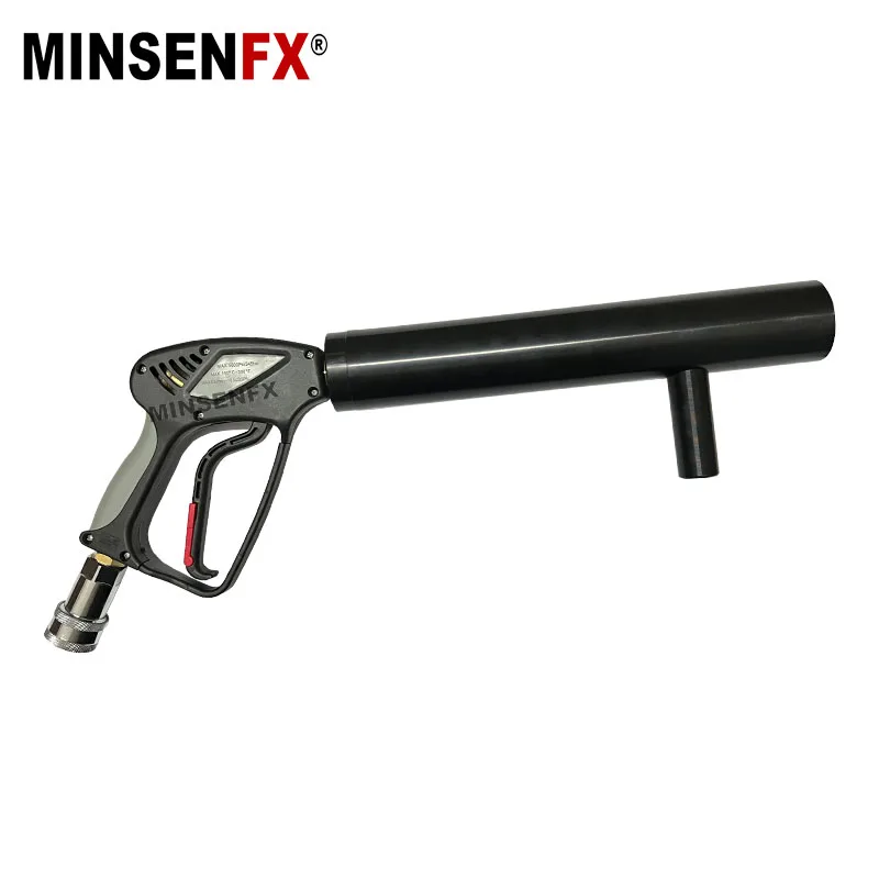 MINSENFX Trendy style Night Disco Party Event Battery Handheld Fog CO2 Mini Jet Gun DJ Gun Smoke Pistol Co2 Jet Gun Machine