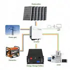 2023 Hot Sale 5kw 8kw 10kw 15kw 20KW House Complete Set Up a Solar Panel System Kit Hybrid Solar Power System For home
