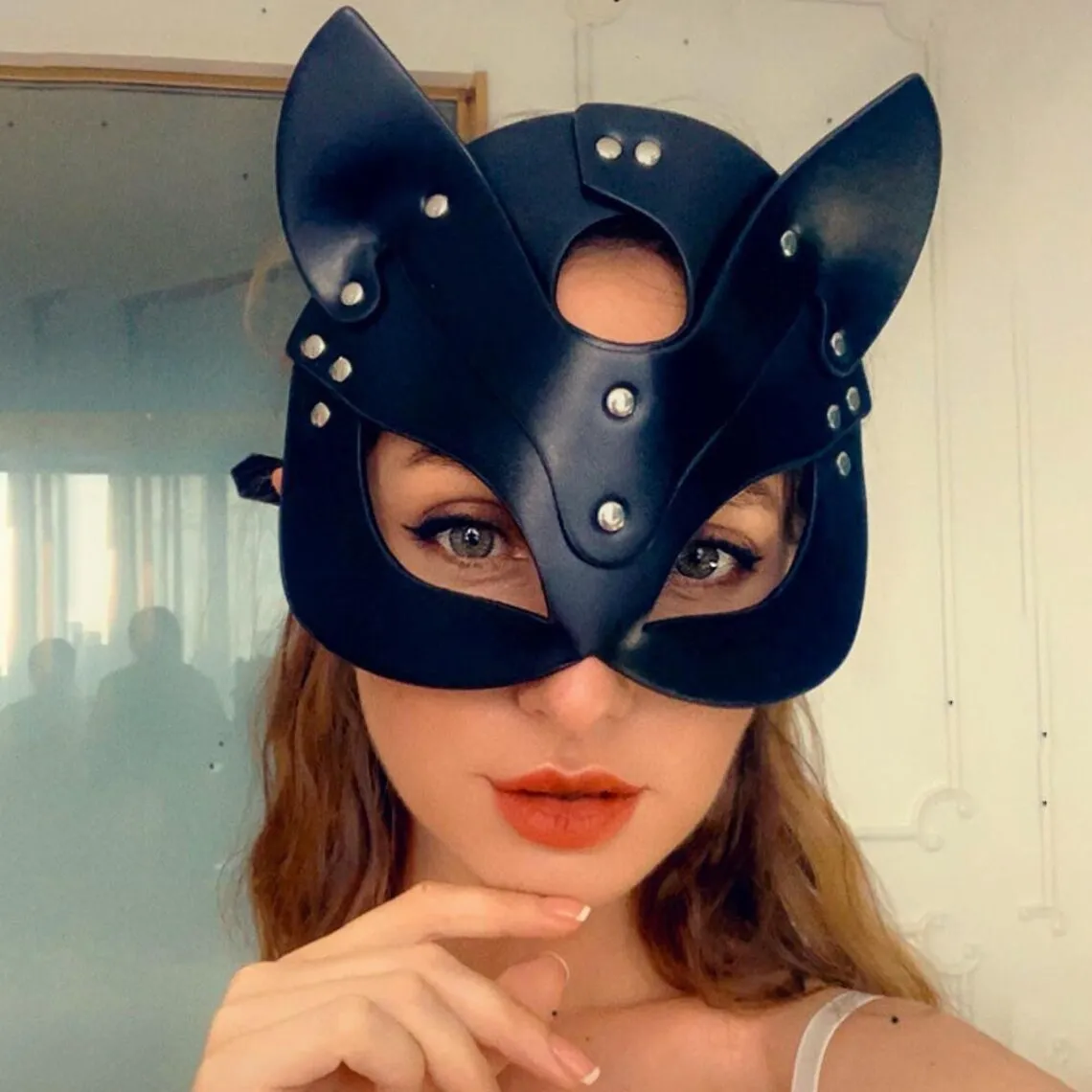 Women Animal Cat Face Mask For Party Night Club Cocktail Cosplay Sexy Halloween Face Mask For lady masks