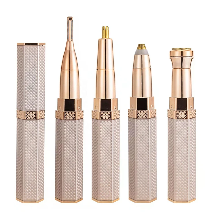 2022 New Design High Quality Rechargeable Electric Eyebrow Epilator Portable Women Eyebrow Trimmer 4 in 1 Eyebrow Trimmer Razor
