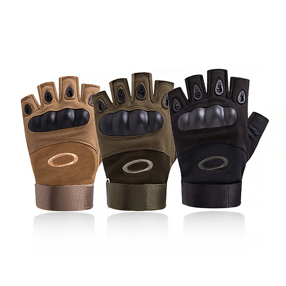 High Quality Outdoor Work Hiking Mountaineering Hand Gloves Non Slip Anti Collision Men Half Finger Full Finger Gloves