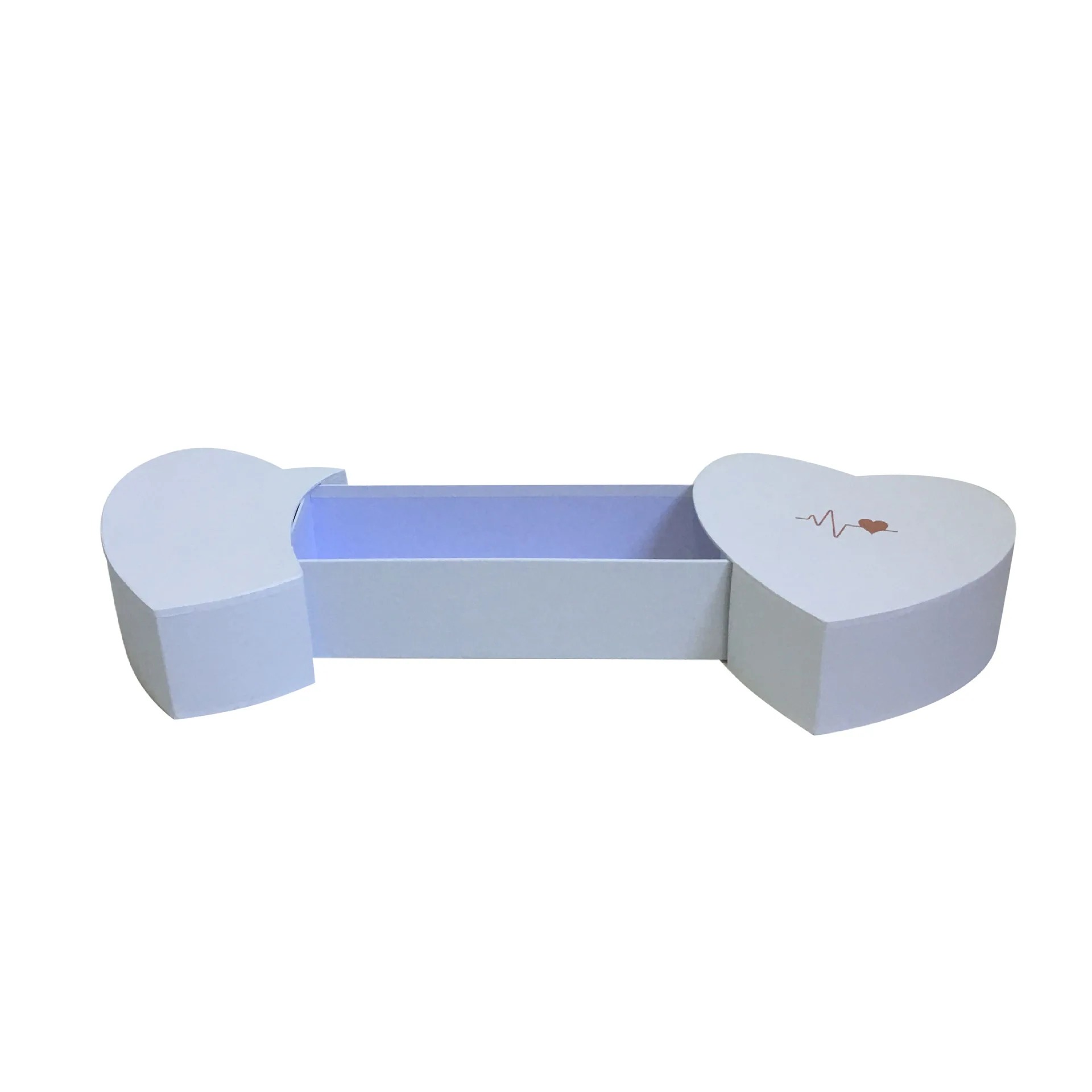 wholesale empty cardboard heart shape gift box for baby clothes