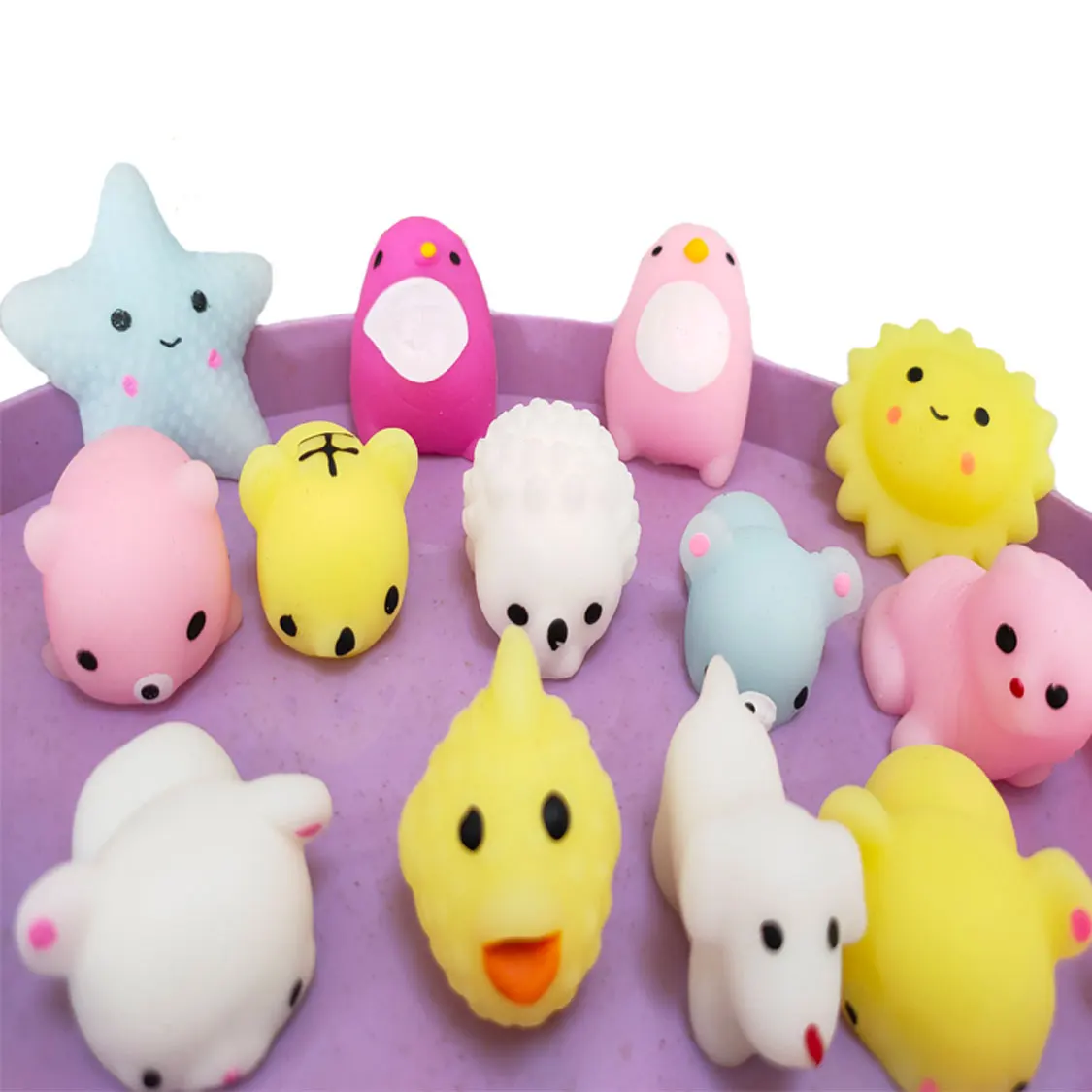 2021Hot Sal Mochi Squishy Animal Toys Stress Relief Toys Mochi Mini Animals Cat Cute Kawaii Toy Decompression Christmas Gift