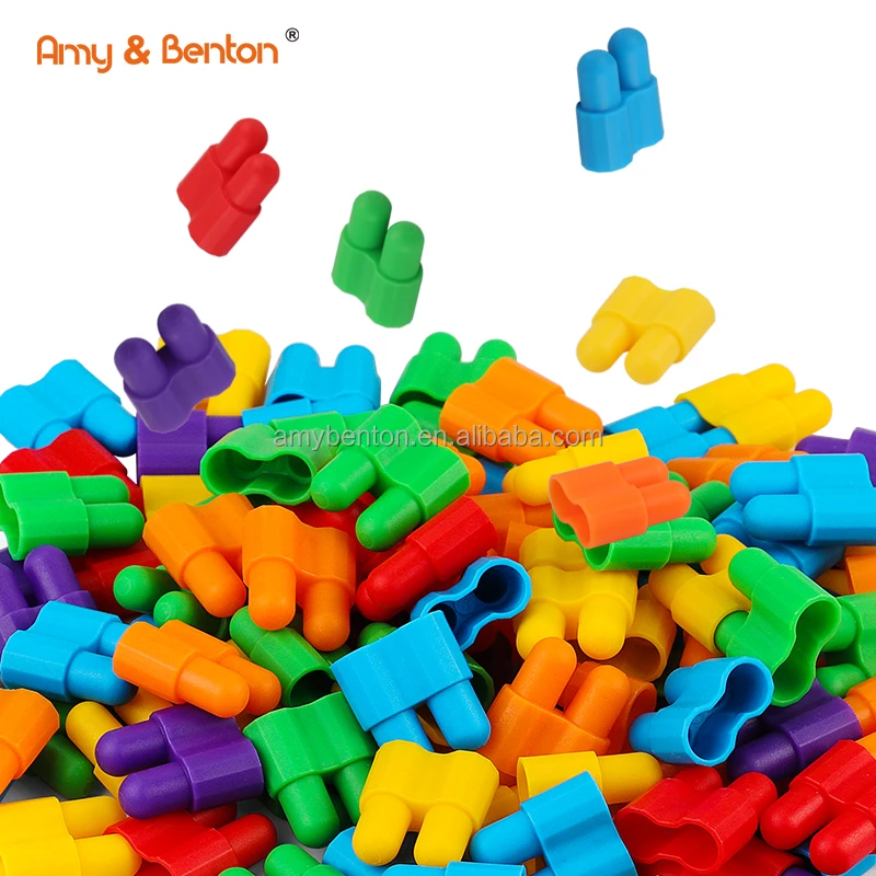 Amy & Benton Kids Mini Building Blocks Kids STEM Toys Educational Interlocking Construction Plastic Building Set Toys