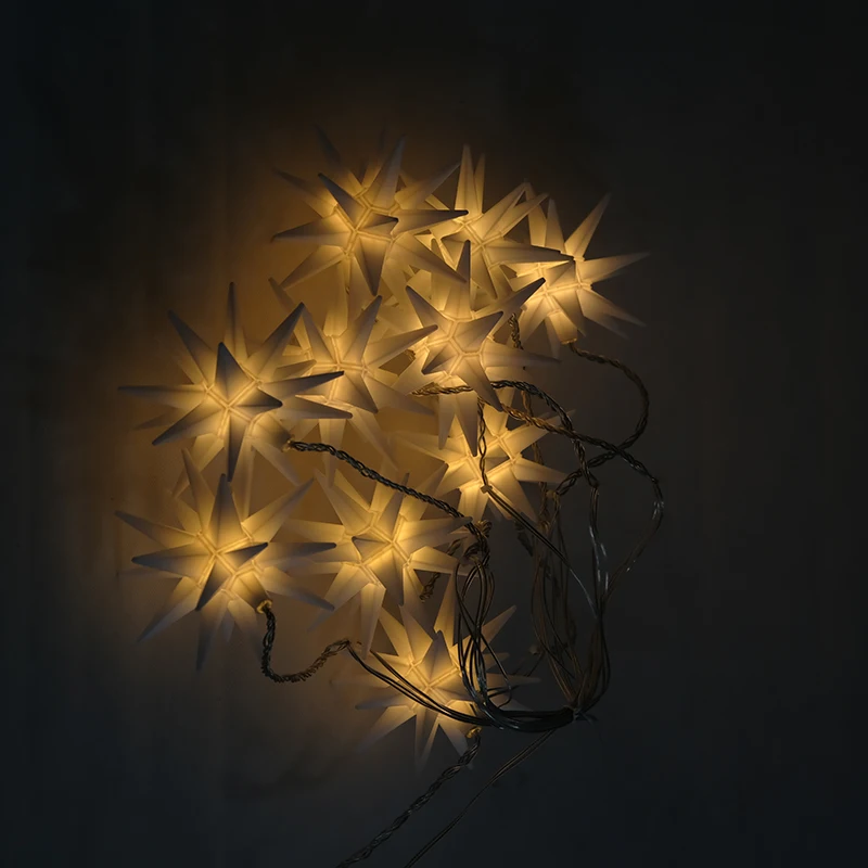 Firework led light fairy christmas five-pointed 3d star string lights christmas lights decoration stars