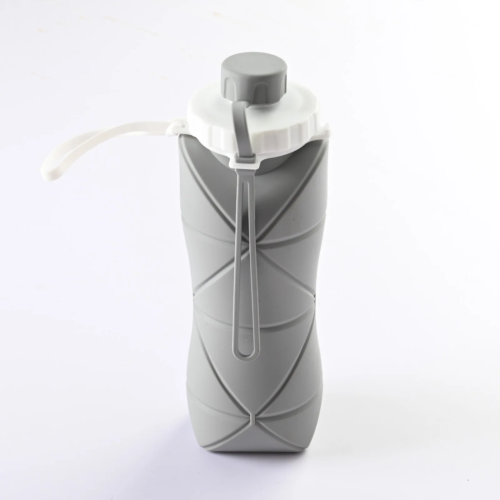 SUXIU OEM Folding water bottles for easy storage for camping Small space for custom water bottles logo Flat water bottles