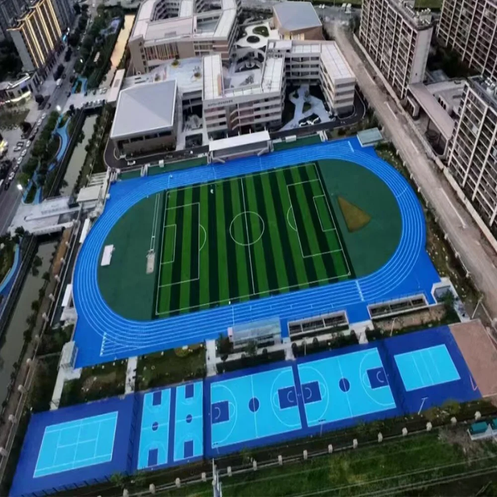 Factory Direct Supply Anti-UV Stadium School Rubber Running Track Runway Material PU Flooring With High Qualitycompetitive Price
