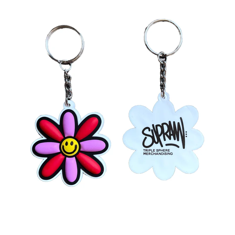 Логотип сублимационный силиконовый 2d 3d пластиковый красочный рекламный пользовательский мягкий резиновый ПВХ брелок