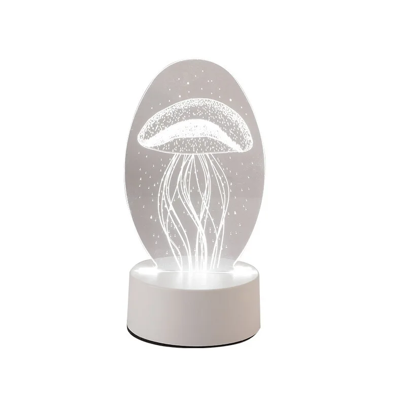 Hot selling LED Table Lighting Acrylic Colorful night lamp projector for Kids Mini Custom Kids 3D Pattern Night light