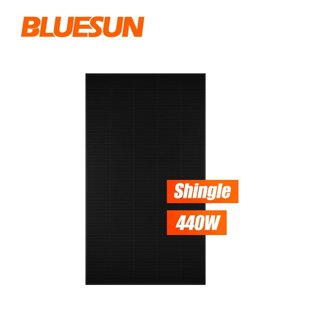 bluesun 440w buy shingled panel solar for solar energy system 30kw system photovoltaic panel all black