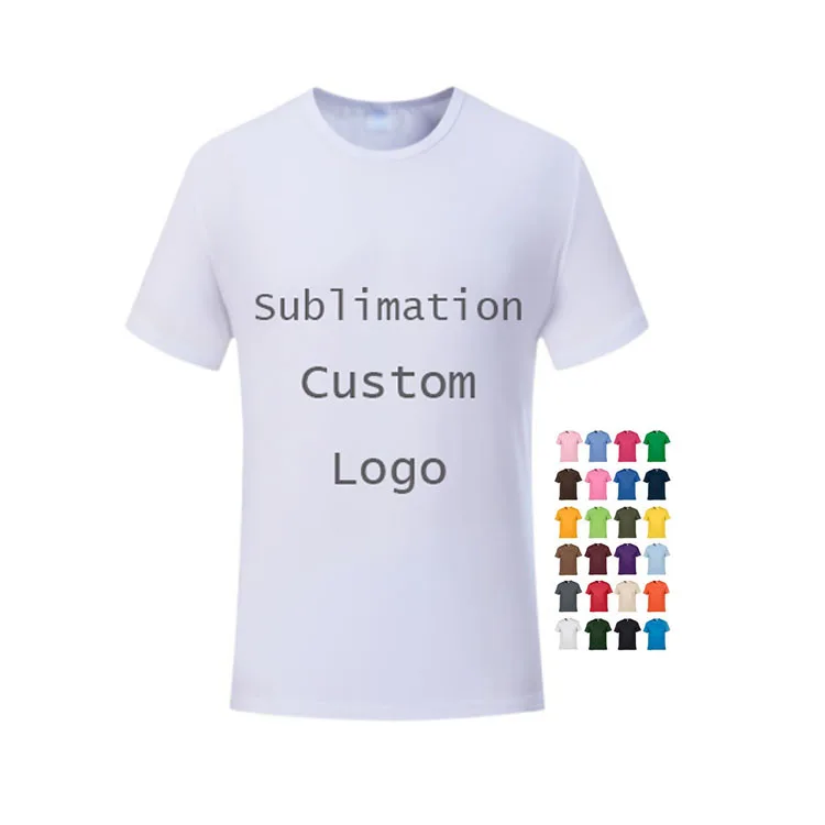 USA Warehouse Unisex Cotton Feel 100% Polyester T Shirts Sublimation Blanks Tshirts For Dye Printer Printing Logo Custom T-shirt