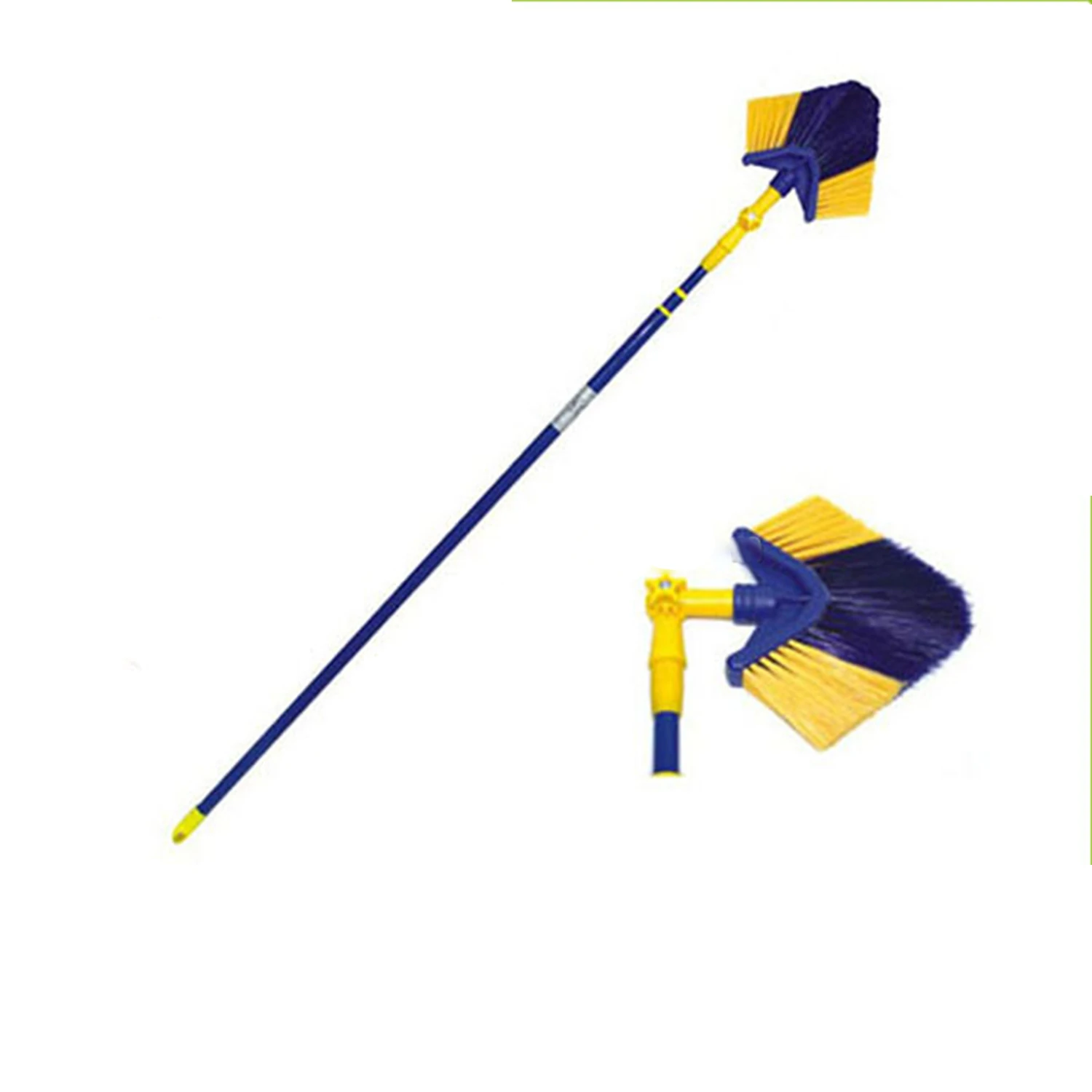 Custom  Ceiling Broom Handle Jala Cleaning Floor Brush Diamond Broom V Shape Extension Stick  Cleaning sweeping broom