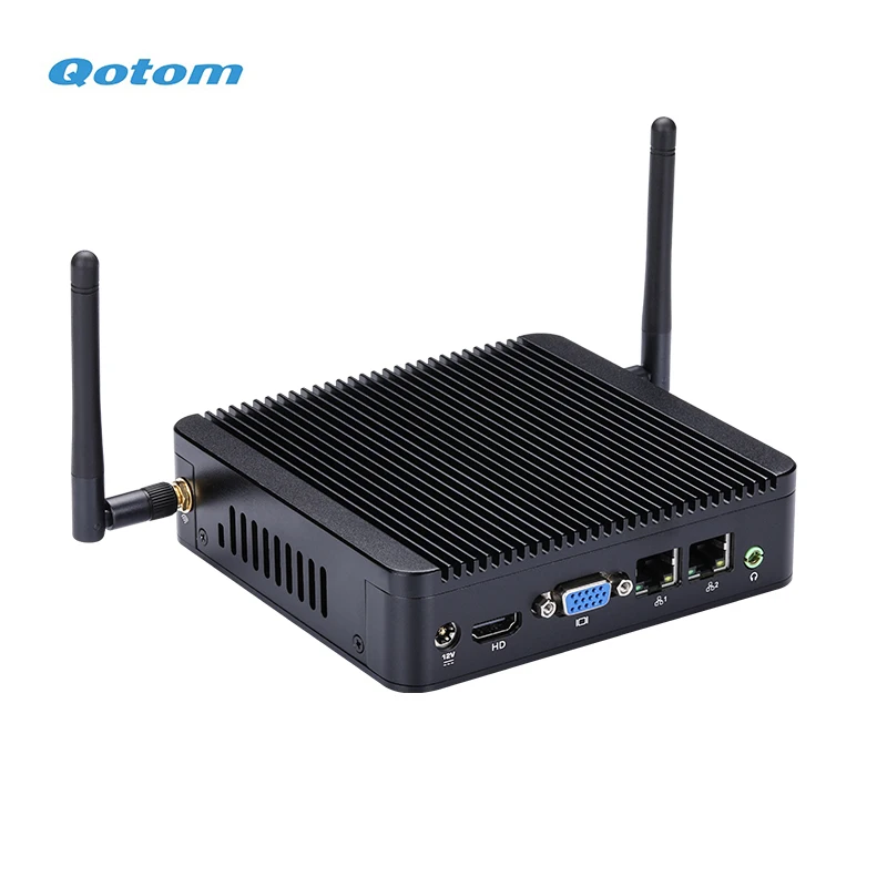  Qotom Core i5 мини игровой пк двойной LAN портативные настольные