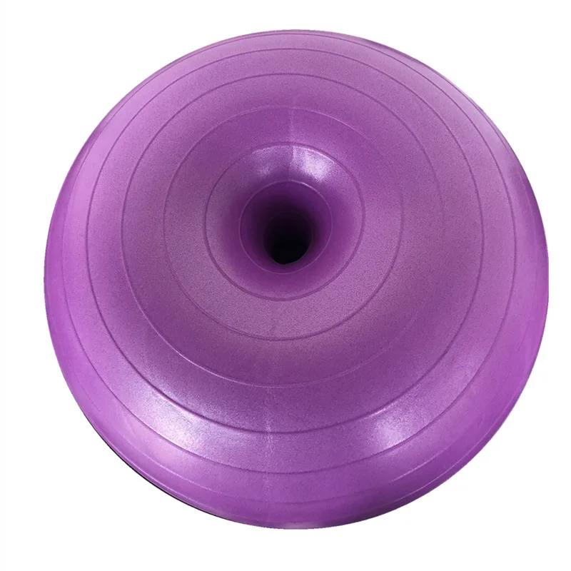 55cm Grey Yoga Ball Set Oval Swiss Ball Wooden Massage Ball for Woman Fitness and Pilates