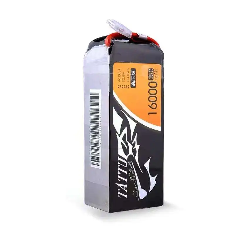 TATTU HV High voltage version 16000mAh 15C 22.8V 6S1P Lipo Battery for rc drone helicopter