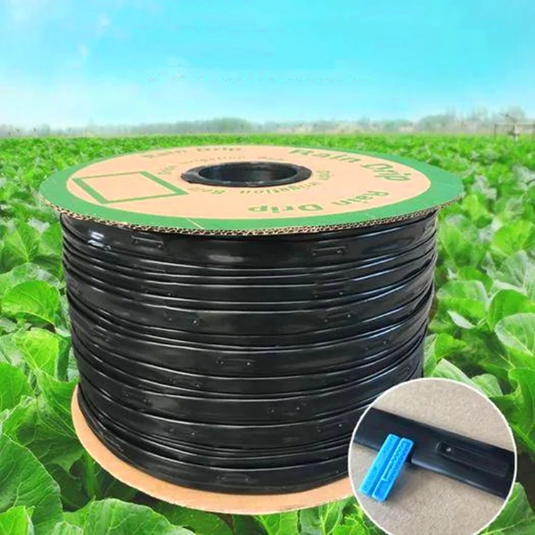 Water saving drip irrigation belt in agriculture 16mm flat dripper drip tape