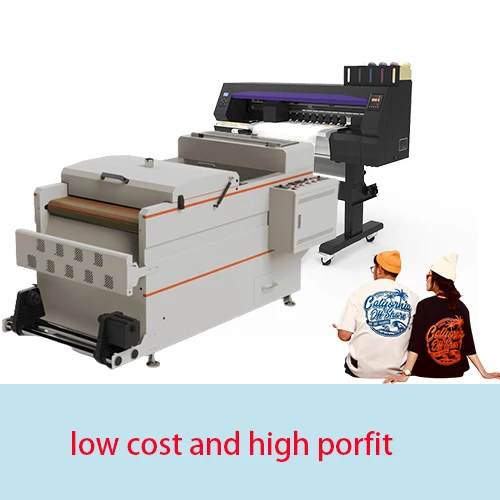 UV dtf printer A3 60cm with I3200 head printing machine dtf sticker for T shirt heat transfer PET film powder ink