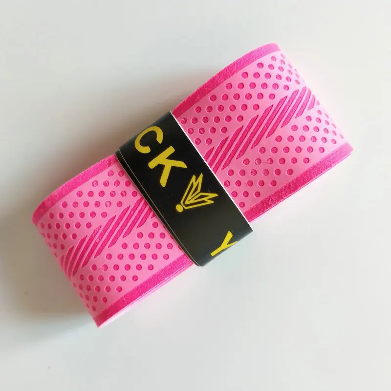 Dry Feel 0.7 mm PU Badminton Racket Overgrip Anti-Slip Over Grip Tape Band with Embossed Pattern