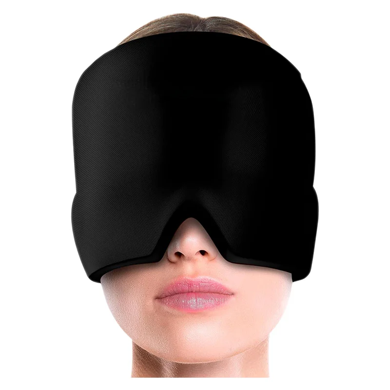 Migraine Relief Cap, Soothing Headache Ice Pack Mask Products, Cooling Gel Hat for Tension, Stress & Hangover