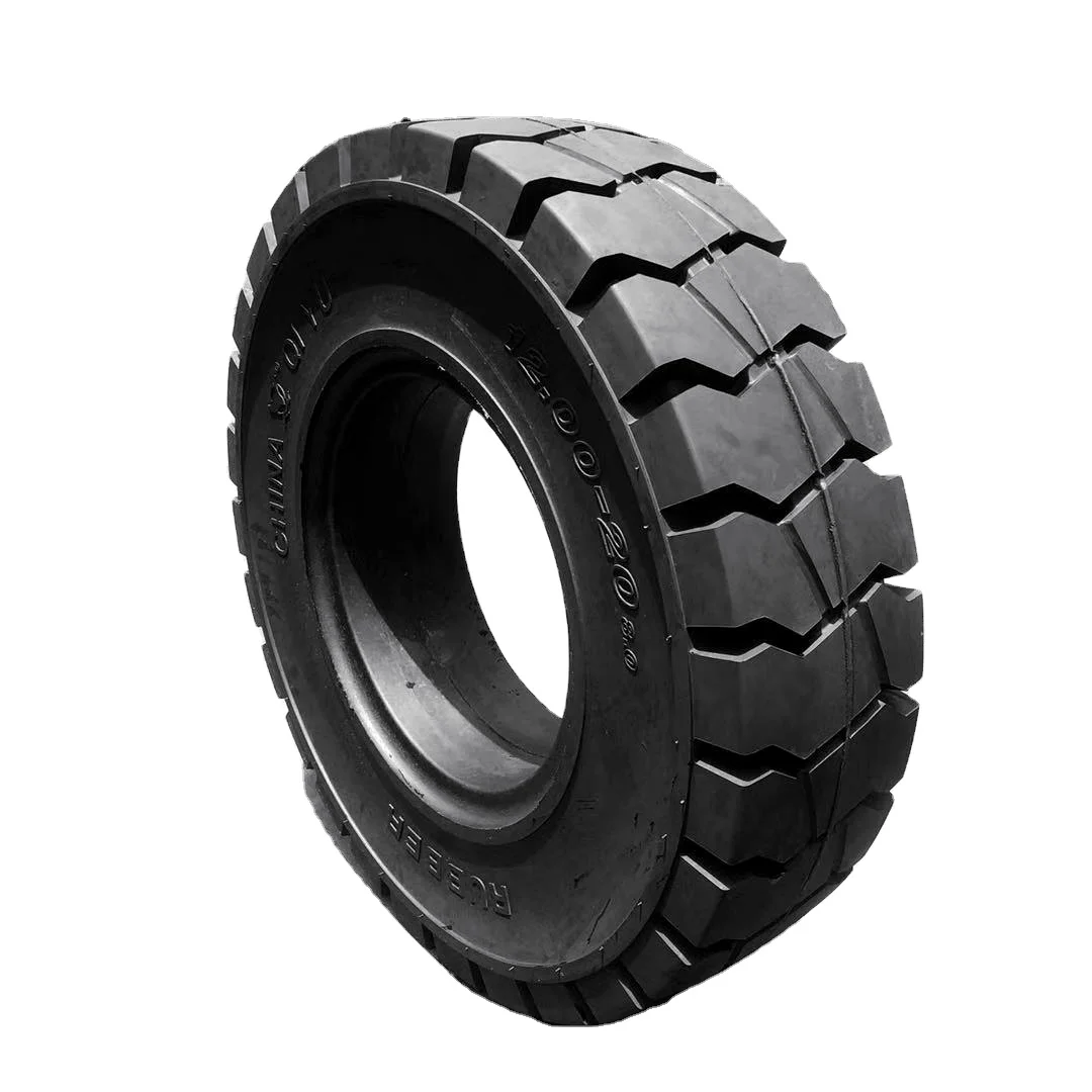 solid tire 10.00-20 12.00-24 12.00-20 14.00-24 rubber tyre for trailers forklifts telehandlers manufacturer