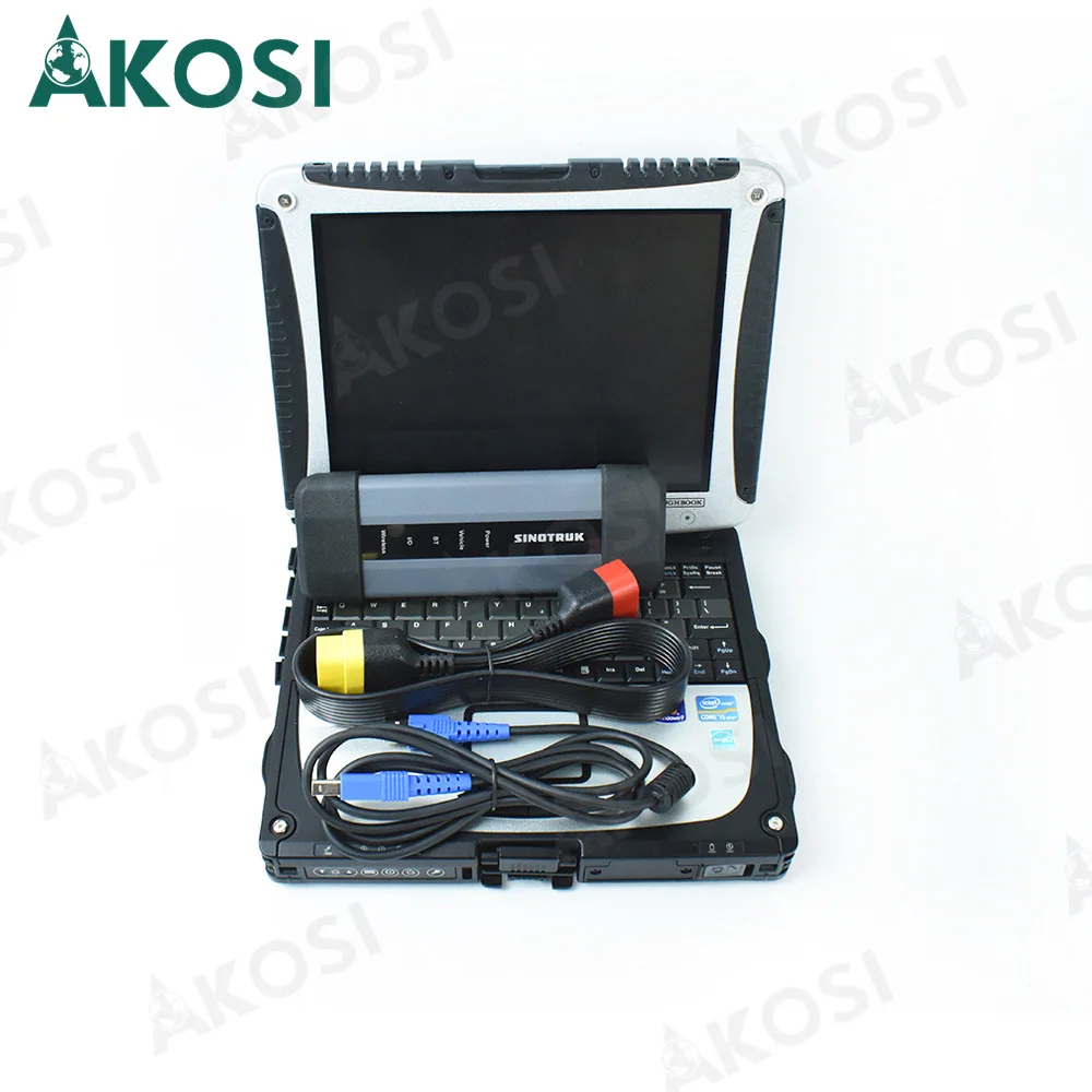 Диагностический инструмент для грузовика Sinotruk EOL OBD Diesel HOWO A7/T7H/Sitrak/Hohan диагностический + ноутбук CF19