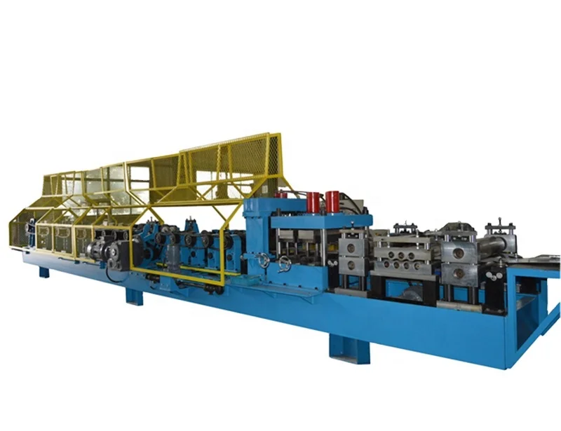 Z purlin roll forming machine with  Full automatic Hydraulic cutting and punching