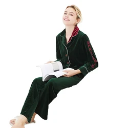 Wholesale Sleepwear Cotton Turkey Flannel Women Pijamas Set