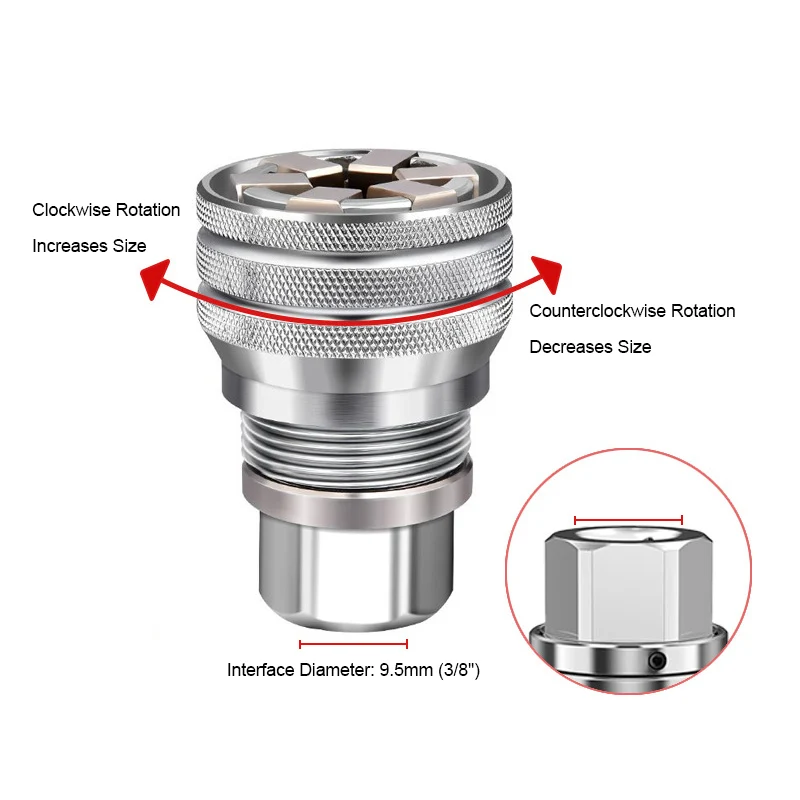 Wholesale Universal Socket 7mm-19mm Multi-Function Ratchet Wrench Power Drill Adapter Universal Socket Grip Tool