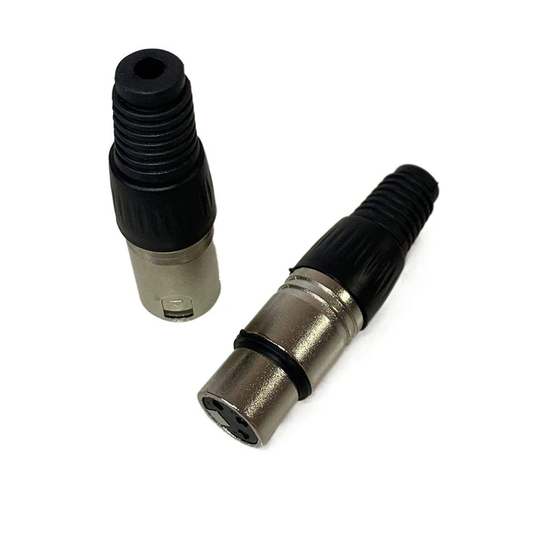 Female Xlr Plug Male 3 Pin Socket Panel Mount Stereo Jack Connector Xlr 3pin Panel Xlr Connector Microphone Jack Connector