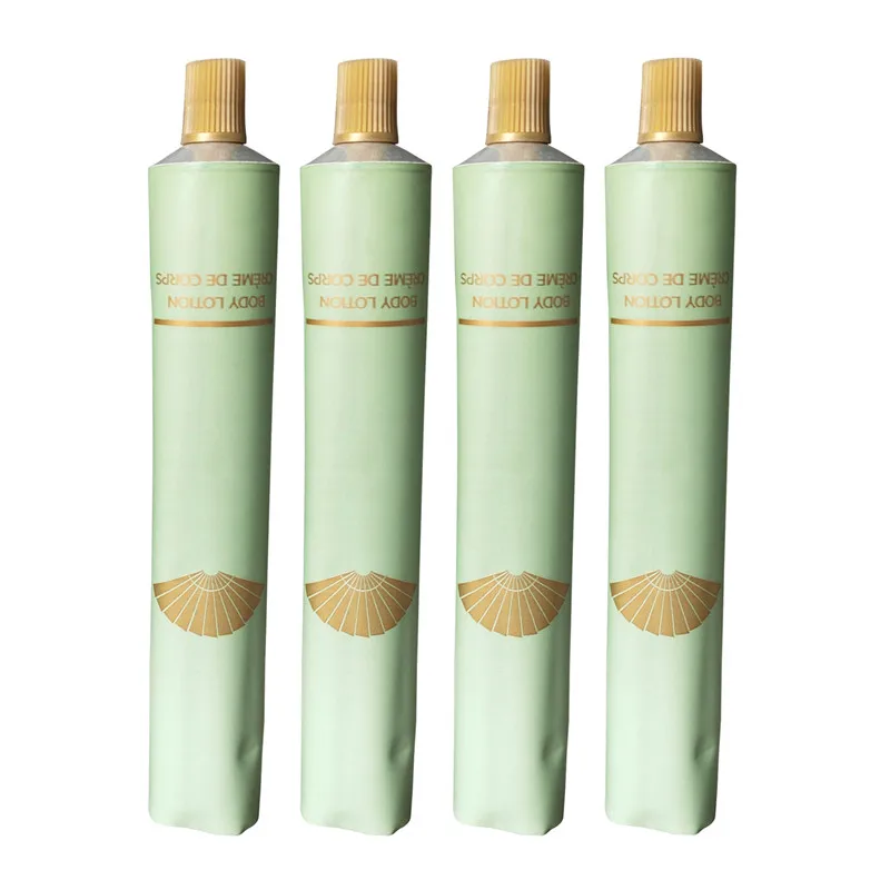 D32mm 100ml Aluminum Collapsible Tubes Hand Cream Cosmetics Soft Face Mask Cream Aluminum Tubes Plastic Pointed-end Caps