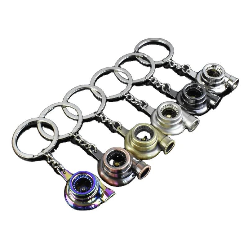 Novelty Wheel Rim Keychain  Creative Car Auto Metal Mini Parts Tyre Key Chain