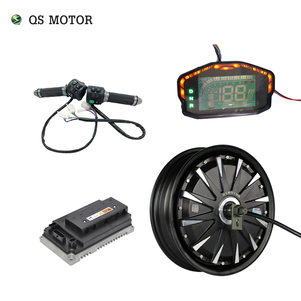hot sale 12x3.5inch 3000W 260 40H V1.12 72V 70kph BLDC Hub Motor with EM100SP controller and z6 throttle for Electric Scooter