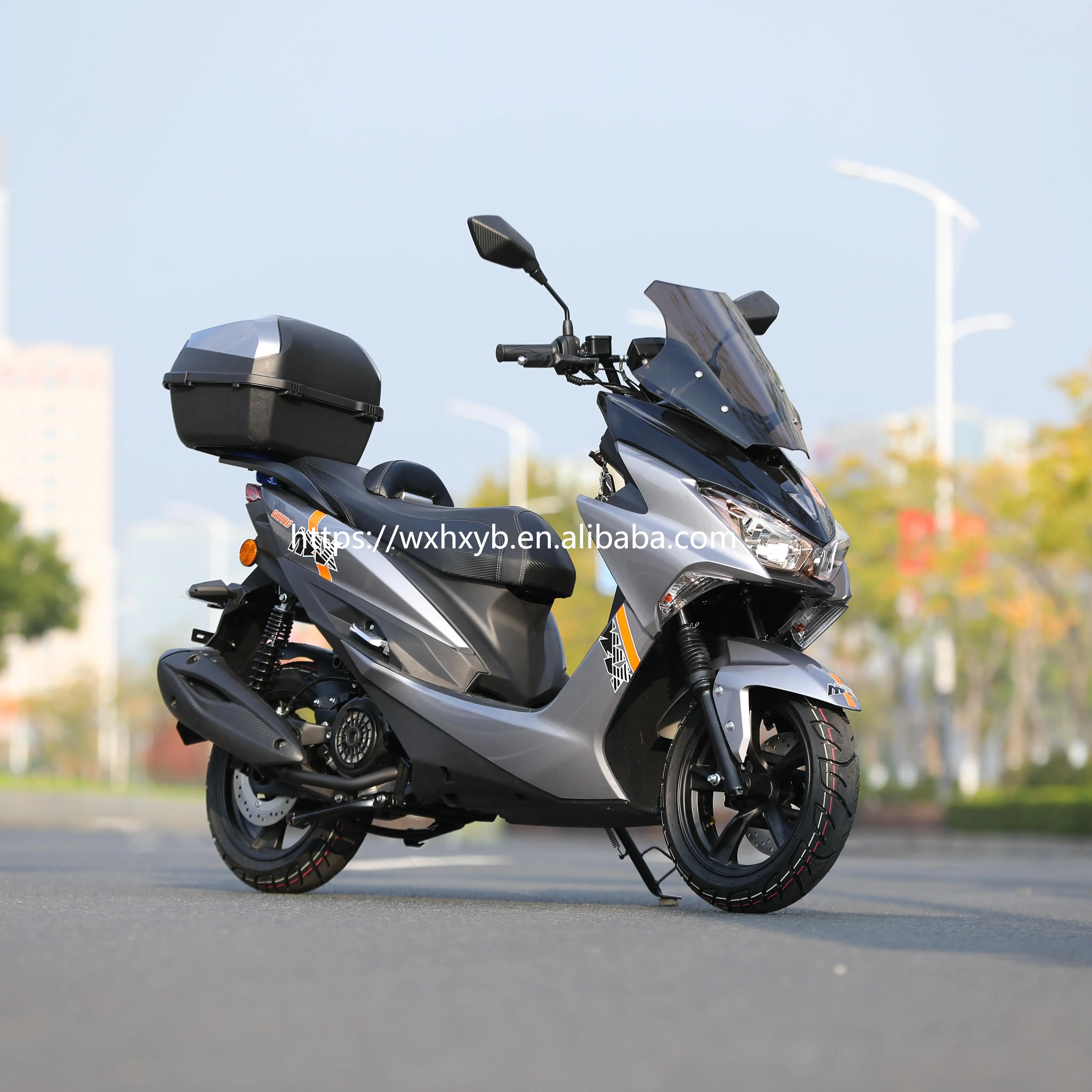 Hot Sale Matador 50cc 125cc Gas Scooter EFI System 4 Stroke Engine Plastic Manual Scooter Disc Brake Gasoline Motorcycle Riding