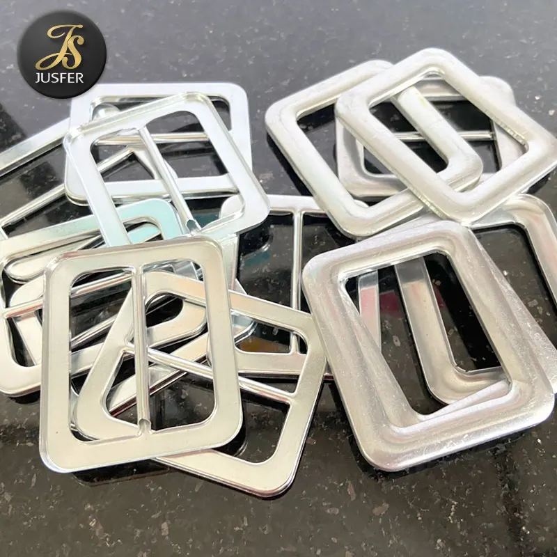 Belt buckle manufacture supply 1.5 inch aluminum belt buckle blank for belt garment square buckle