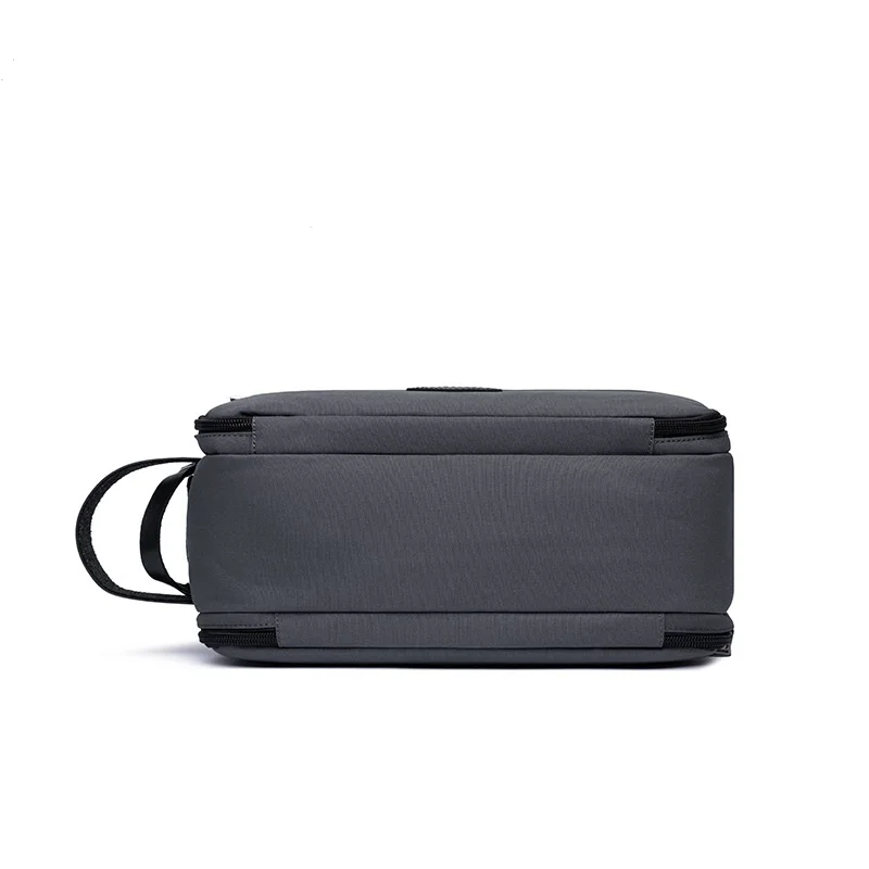 Fashion Design Custom Portable Blank Travel Makeup Bag Leather Handle Kit Toiletry Bag for Men