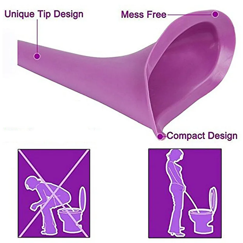 Силиконовое портативное женское устройство для мочи на кемпинге, воронка для мочеиспускания стоя, Женский дорожный туалет для мочеиспускания