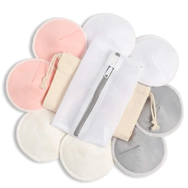 Maternity Washable Reusable Bamboo Nursing Breast Pads Breastfeeding Nipple Pads Nipple Covers